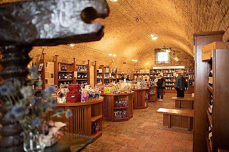 Piedmontese wine shop in Grinzane