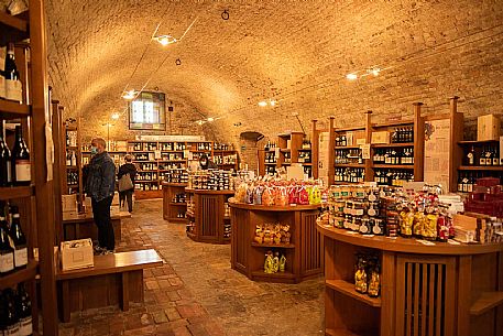 Piedmontese wine shop in Grinzane