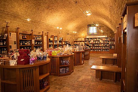 Piedmontese wine shop in Grinzane